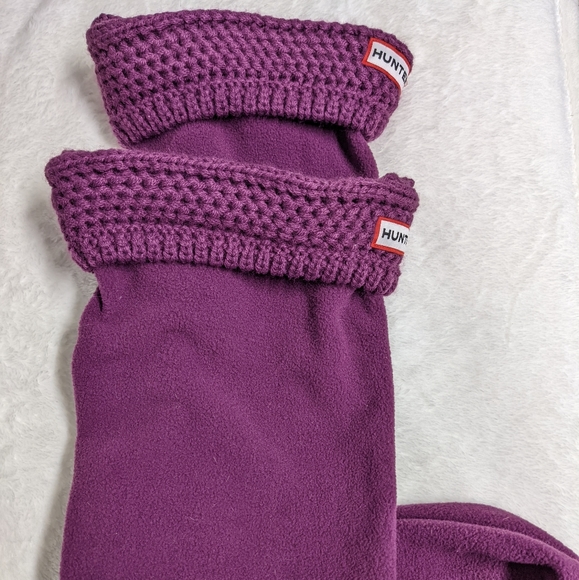 Hunter Accessories - NWOT Hunter Fleece "Tall" Boot Socks w/ Cable Knit Cuff